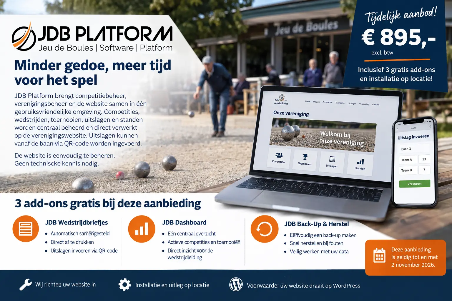 Jeu de Boules aanbieding!